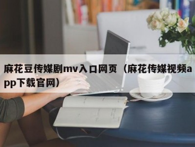 麻花豆传媒剧mv入口网页（麻花传媒视频app下载官网）
